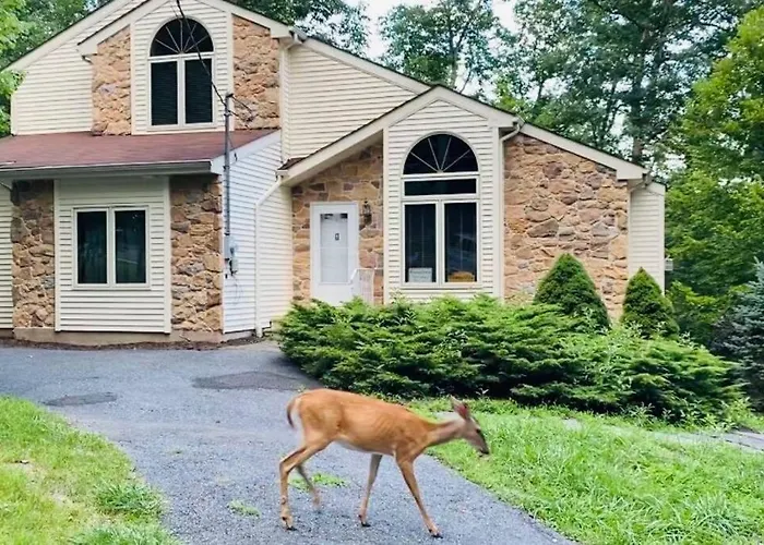 Serenity Falls - Stylish 4Bdr Mountain Retreat, Hot Tub, Pool